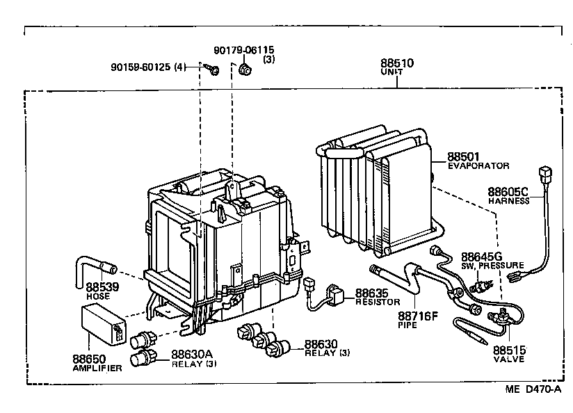 88605-14710 HARNESS SUB-ASSY, COOLER WIRING, NO.1 product image