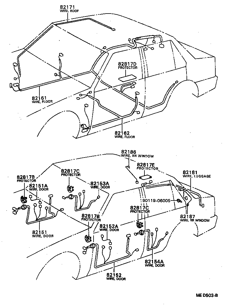 82121-12701 WIRE, ENGINE product image