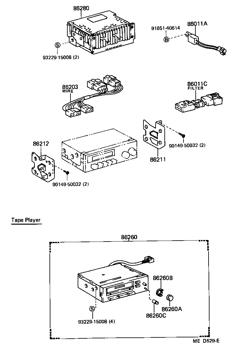 Toyota 86128-14340 KNOB, RADIO RECEIVER SWITCH