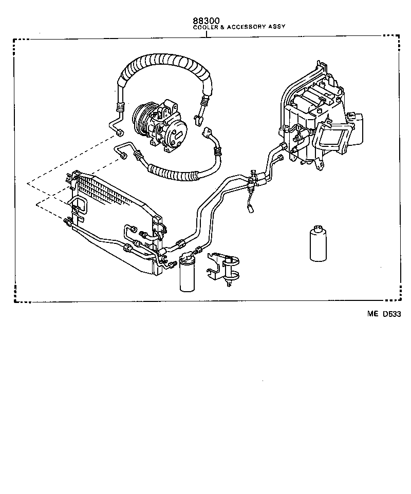 88300-1H040 COOLER & ACCESSORY ASSY product image