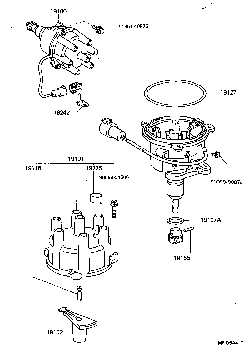 19100-35160 DISTRIBUTOR ASSY product image