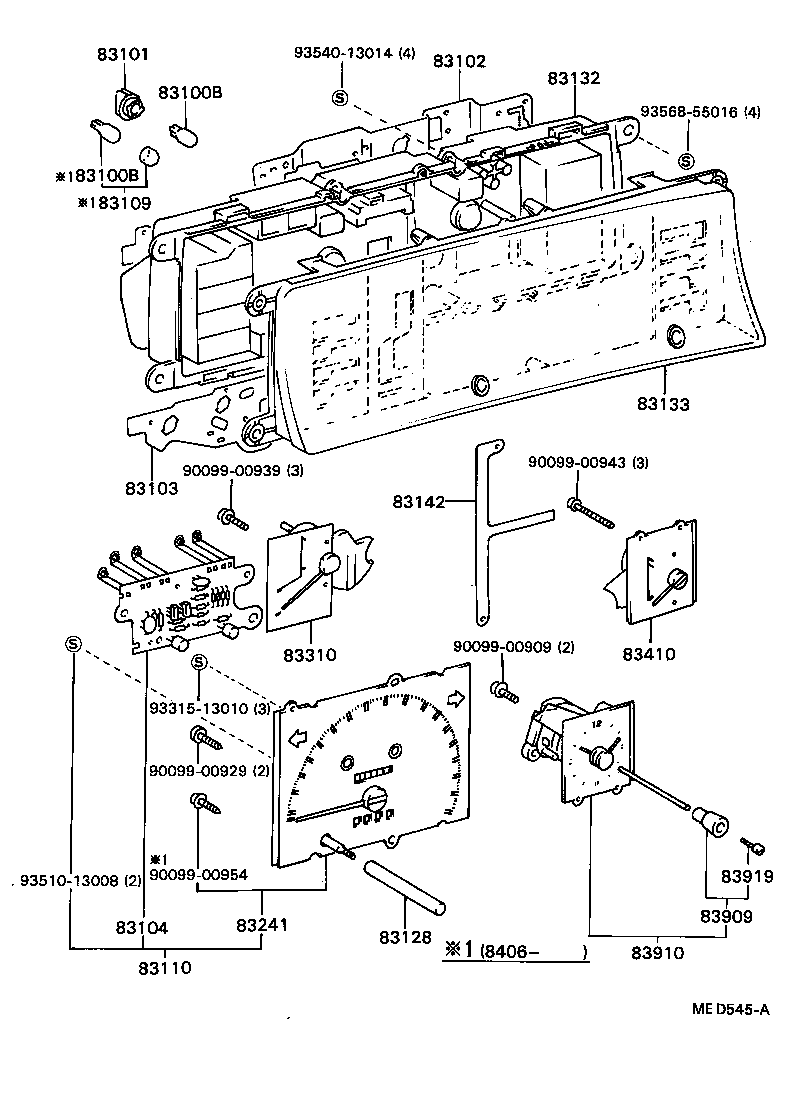 83131-32130 DIAL, METER, NO.1 product image