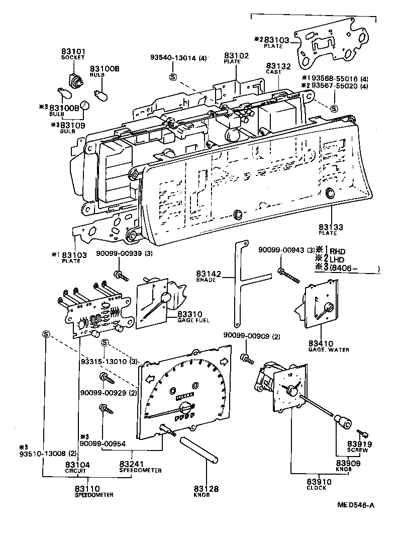 83131-32170 DIAL, METER, NO.1 product image