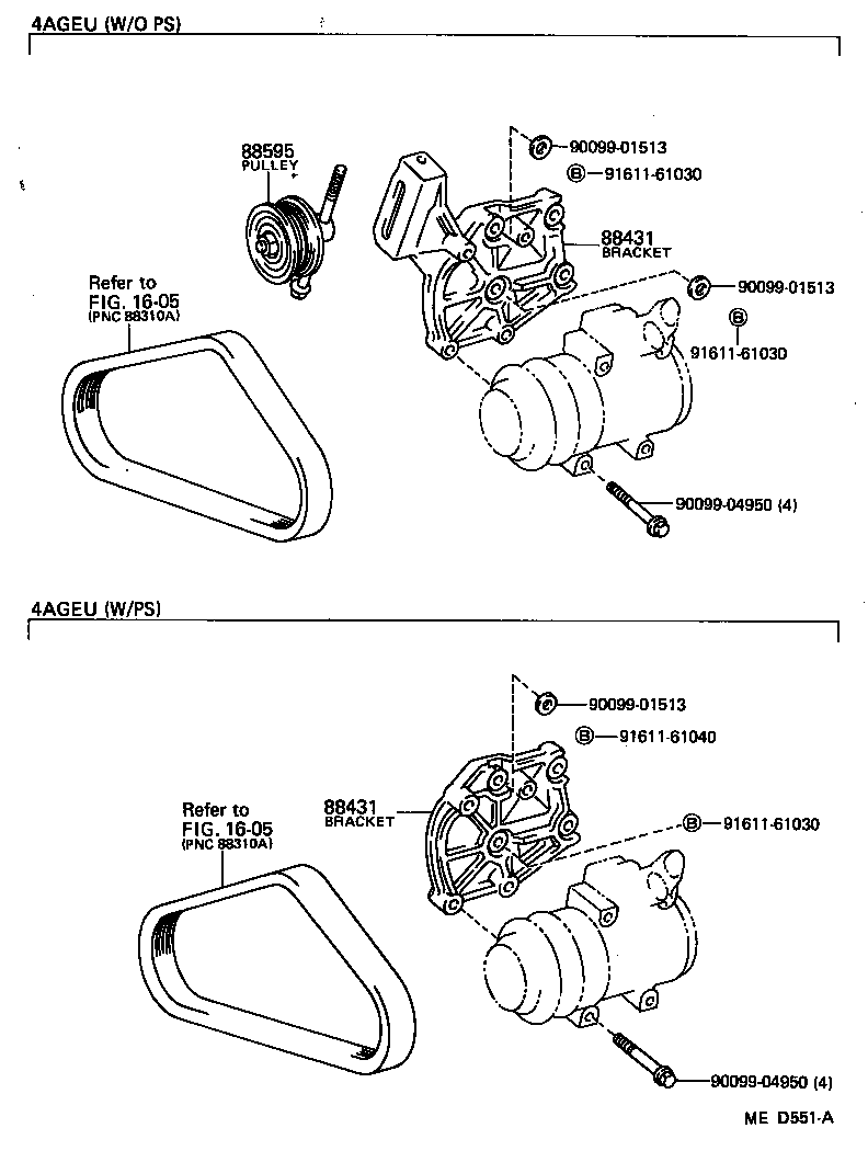 88444-14040 BRACKET, IDLE PULLEY product image