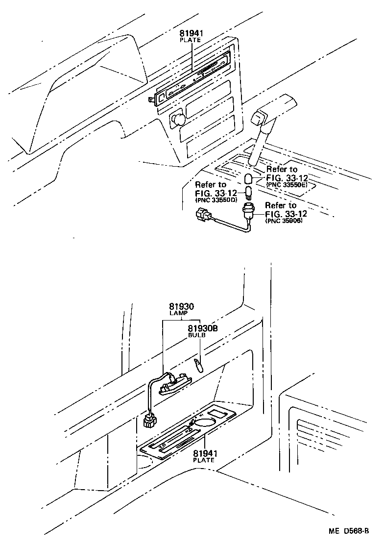 Toyota 55519-28101 PLATE, HEATER CONTROL NAME