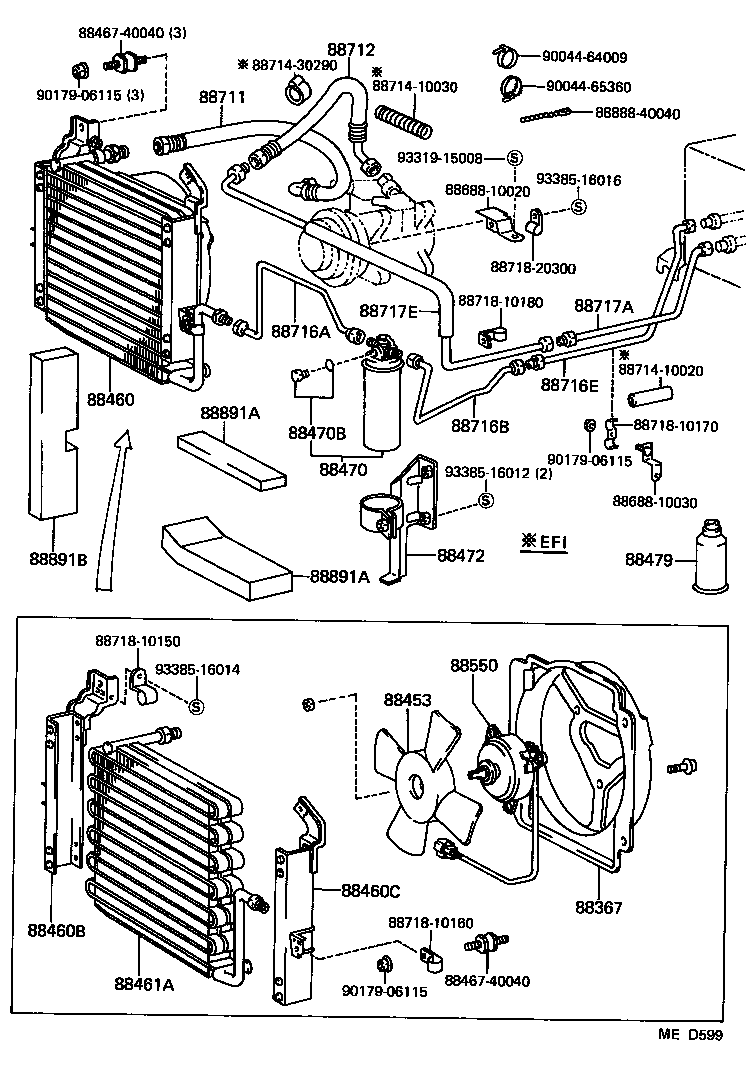 88461-10040 CORE, COOLER CONDENSER product image
