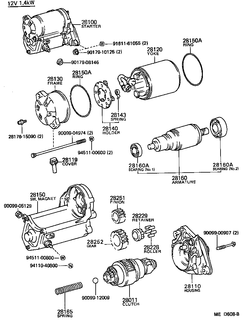 28100-72030 STARTER ASSY product image