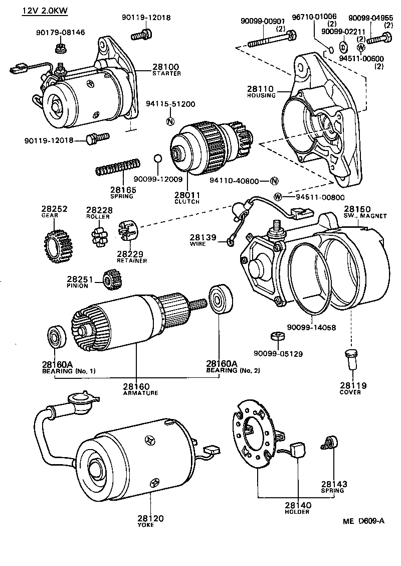 28100-72030 STARTER ASSY product image