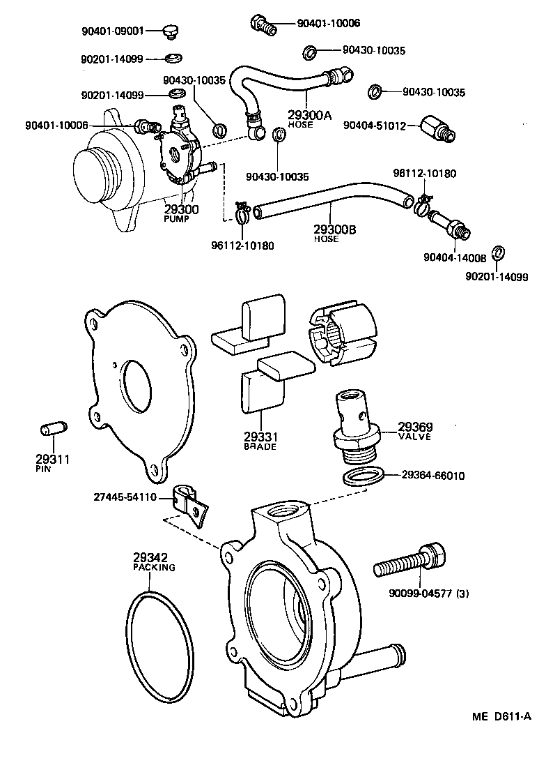 90923-02076 HOSE, VACUUM PUMP OIL OUTLET product image