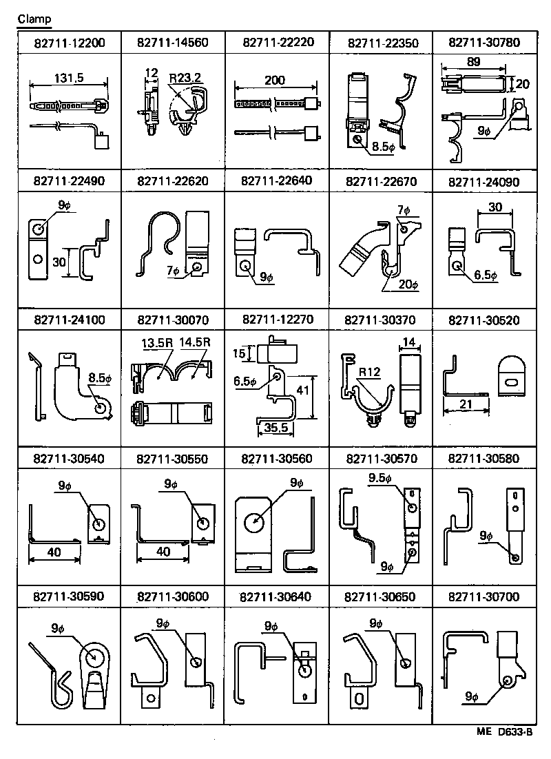82112-30220 WIRE, ENGINE ROOM, NO.3 product image