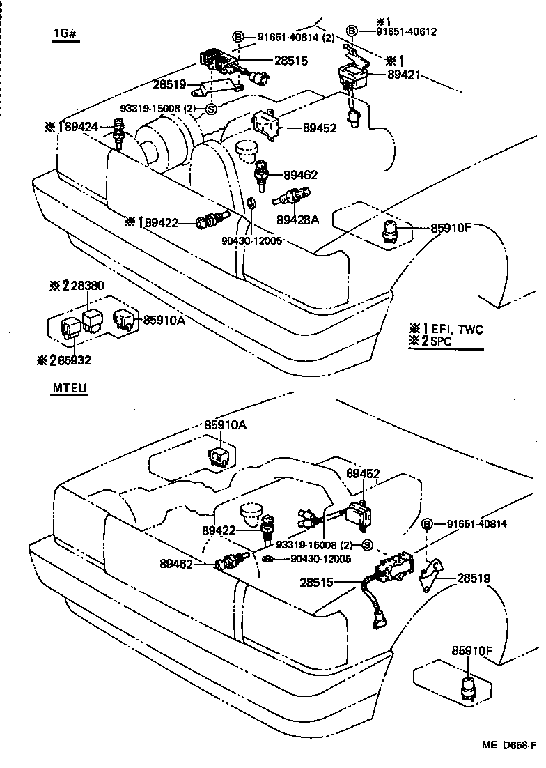 89421-30050 SENSOR ASSY, VACUUM (FOR E.F.I.) product image