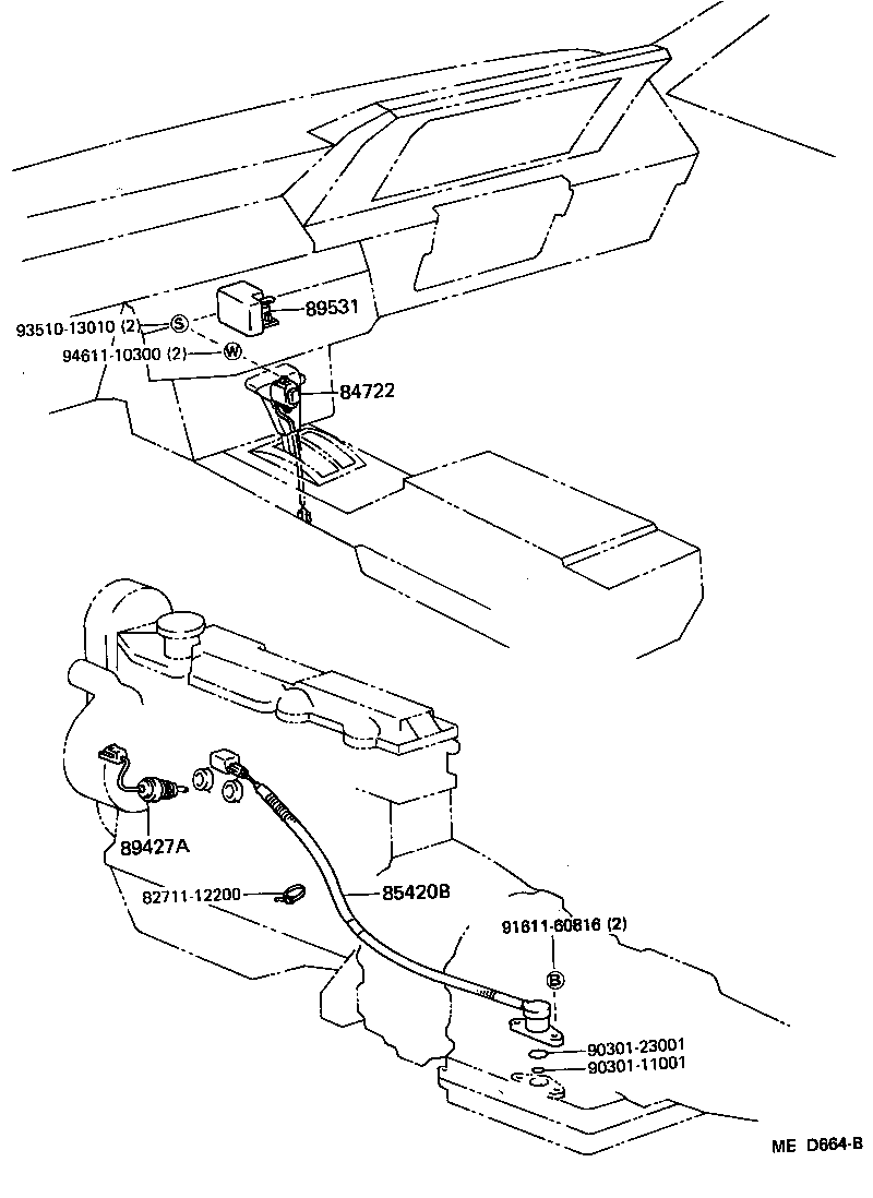 89531-30040 RELAY, TRANSMISSION CONTROL product image