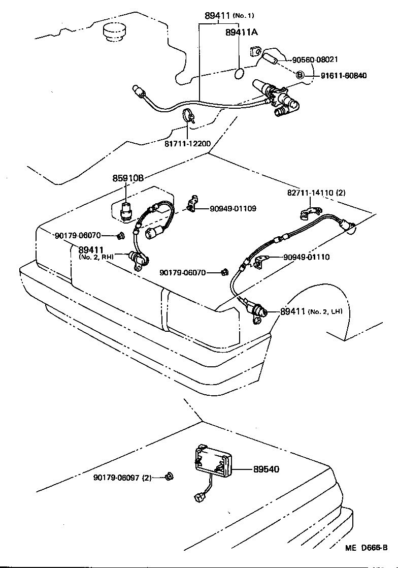 89411-22030 SENSOR, SPEED product image