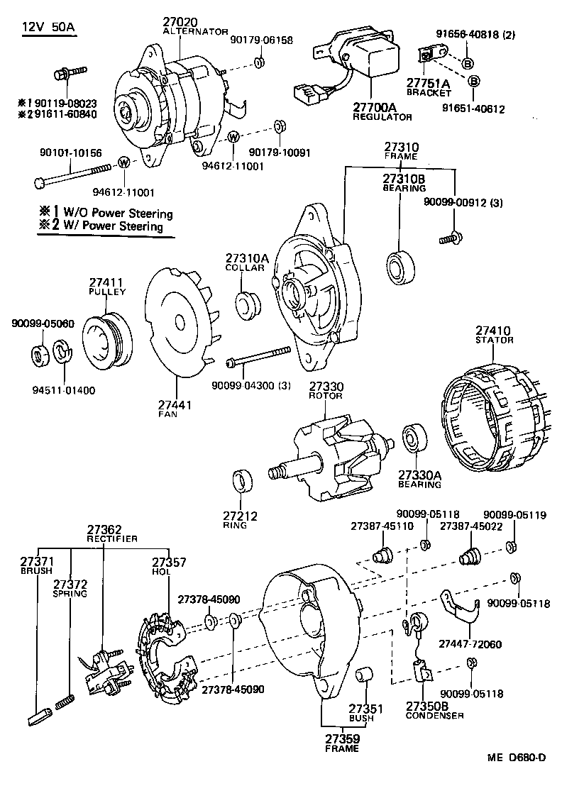27310-43080 FRAME ASSY, DRIVE END, ALTERNATOR product image