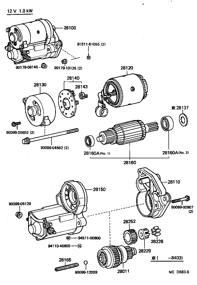 28100-72030 STARTER ASSY product image