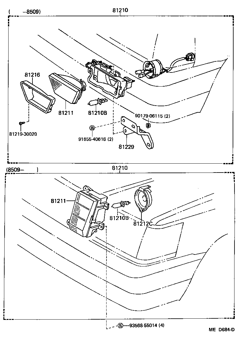 52125-30030 BRACKET, FOG LAMP product image