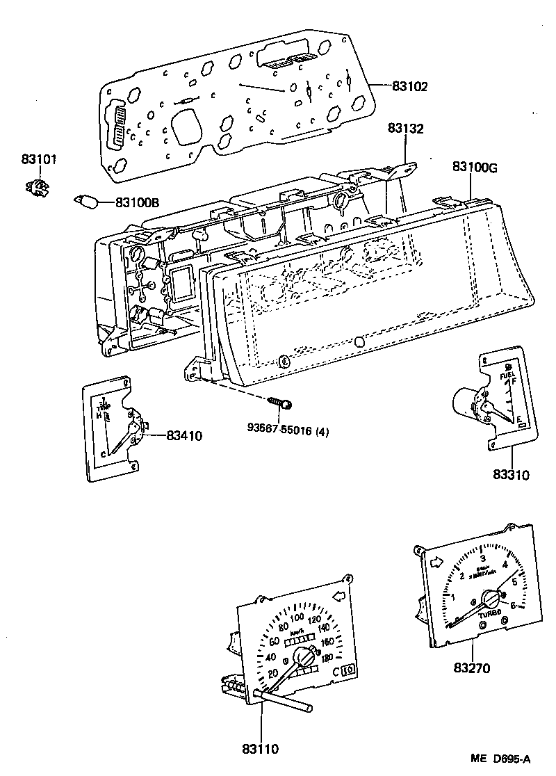83131-30570 DIAL, METER, NO.1 product image