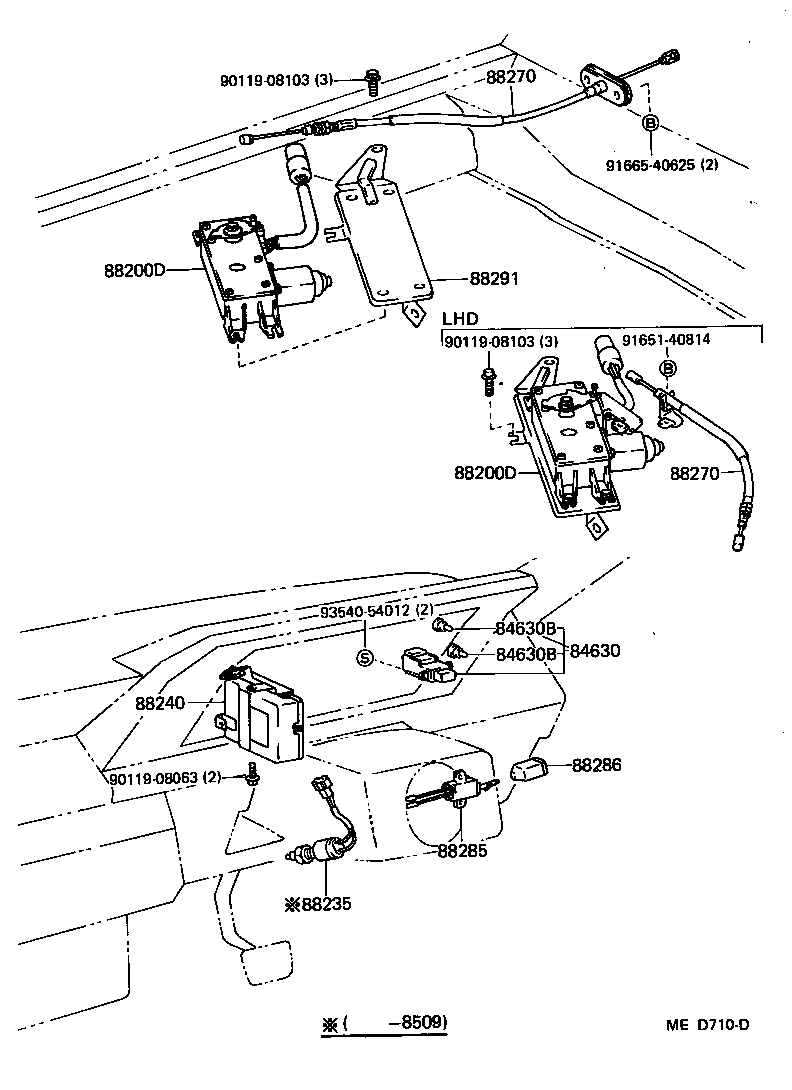 88200-30110 ACTUATOR ASSY, CRUISE CONTROL product image