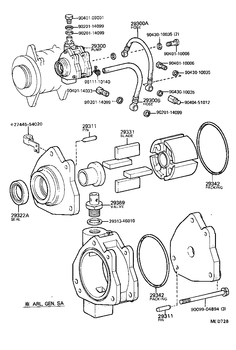 29300-54091 PUMP ASSY, VACUUM product image