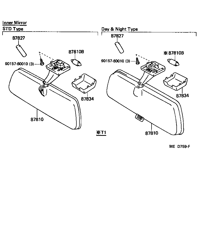 87945-89105 COVER, OUTER MIRROR, LH product image