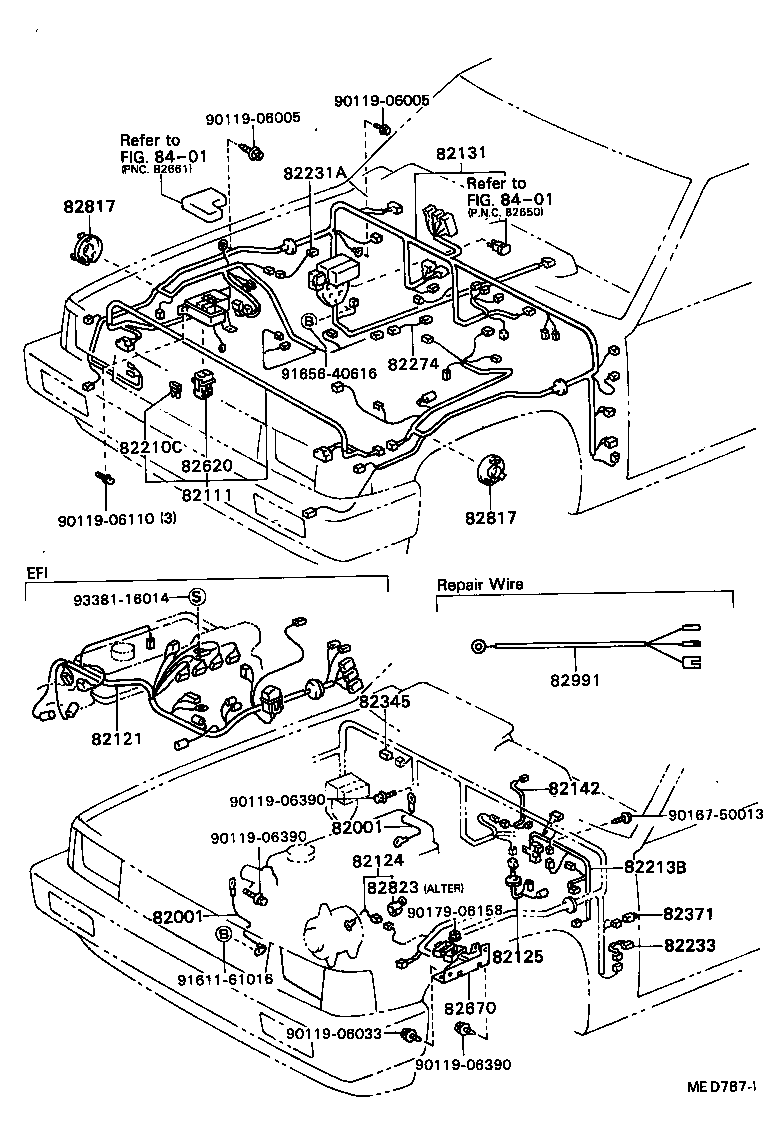 82817-89110 PROTECTOR, WIRING HARNESS, NO.2 product image