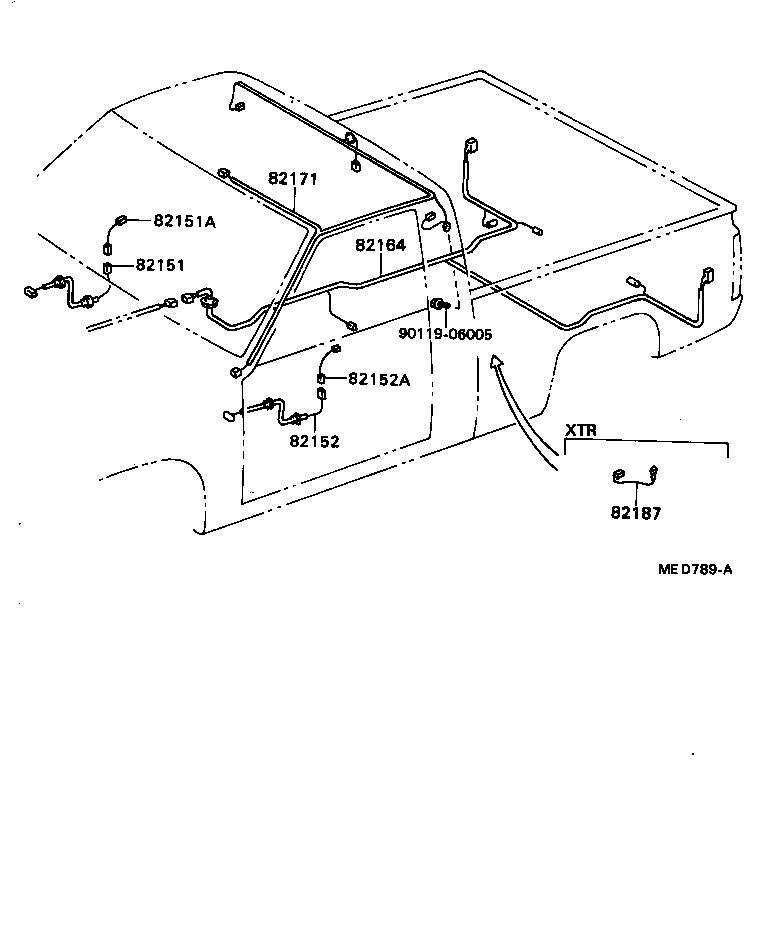 82817-89110 PROTECTOR, WIRING HARNESS, NO.2 product image