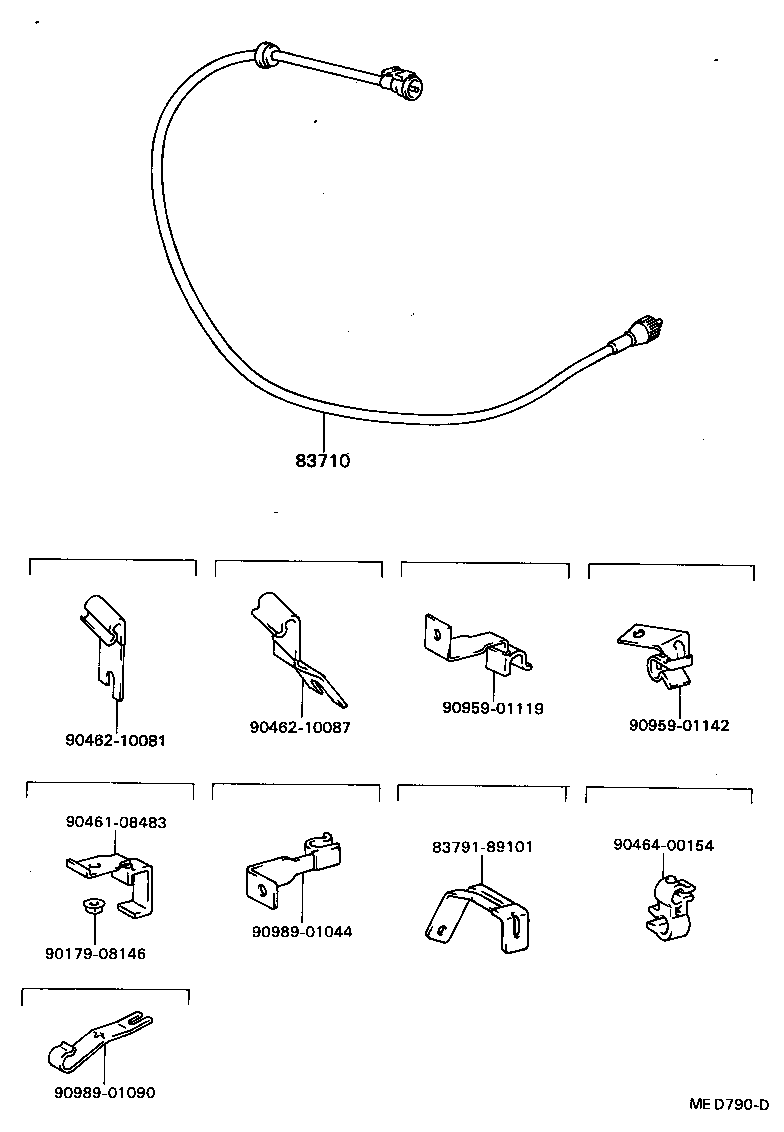 83110-89201 SPEEDOMETER ASSY product image
