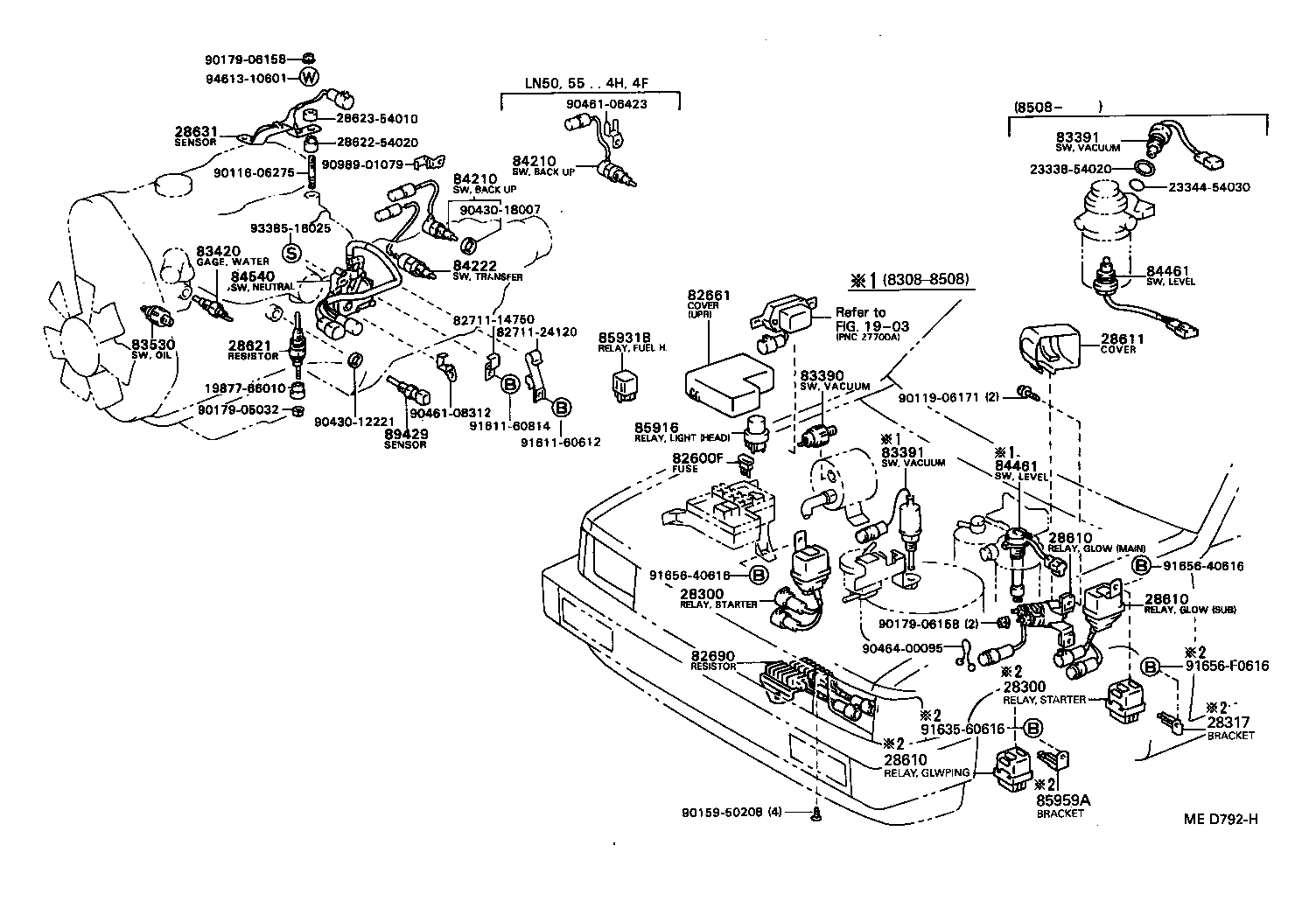 28300-54110 RELAY ASSY, STARTER product image