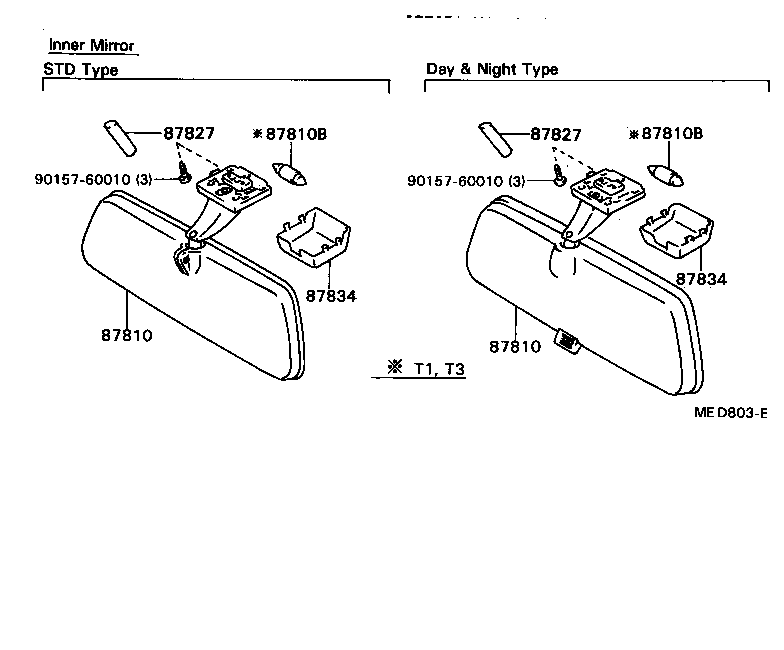 87931-89133 MIRROR SUB-ASSY, OUTER REAR VIEW, RH product image