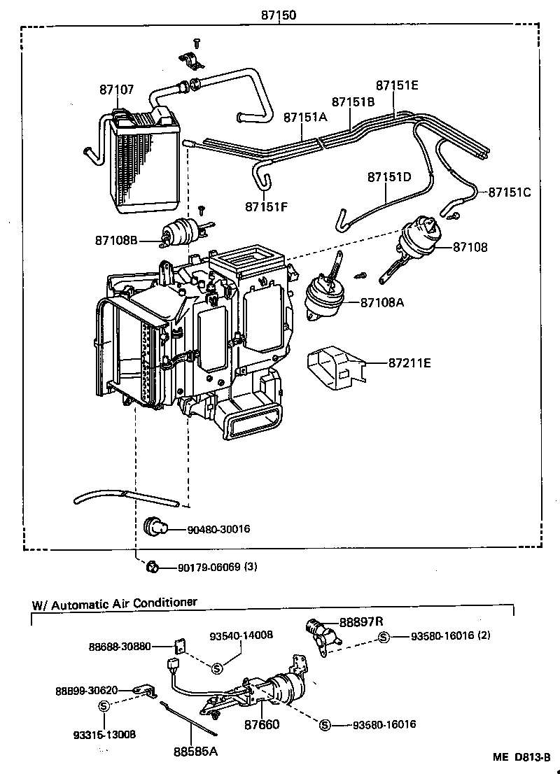 88660-30360 SERVO ASSY, AIR CONDITIONER product image