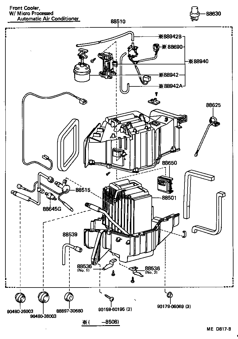88608-30540 HARNESS SUB-ASSY, COOLER WIRING, NO.1 product image