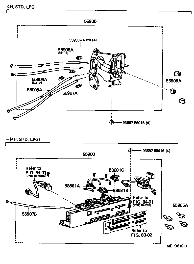 55900-30171 CONTROL ASSY, AIR CONDITIONER product image