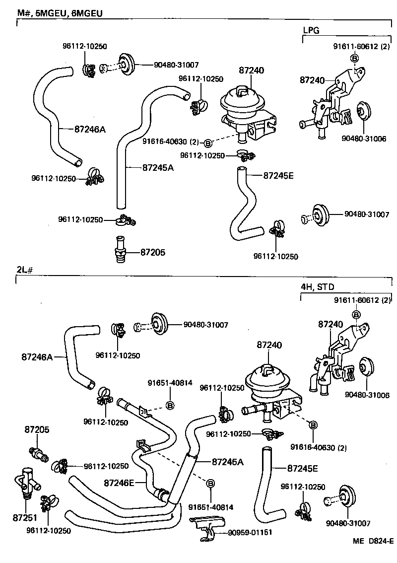 87240-30440 VALVE ASSY, HEATER WATER product image