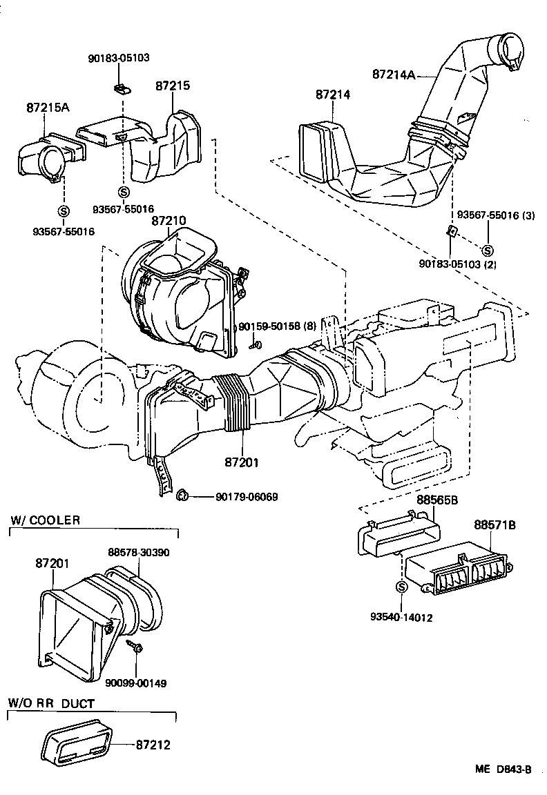 55907-30130 CABLE SUB-ASSY, TEMPERATURE DAMPER CONTROL product image