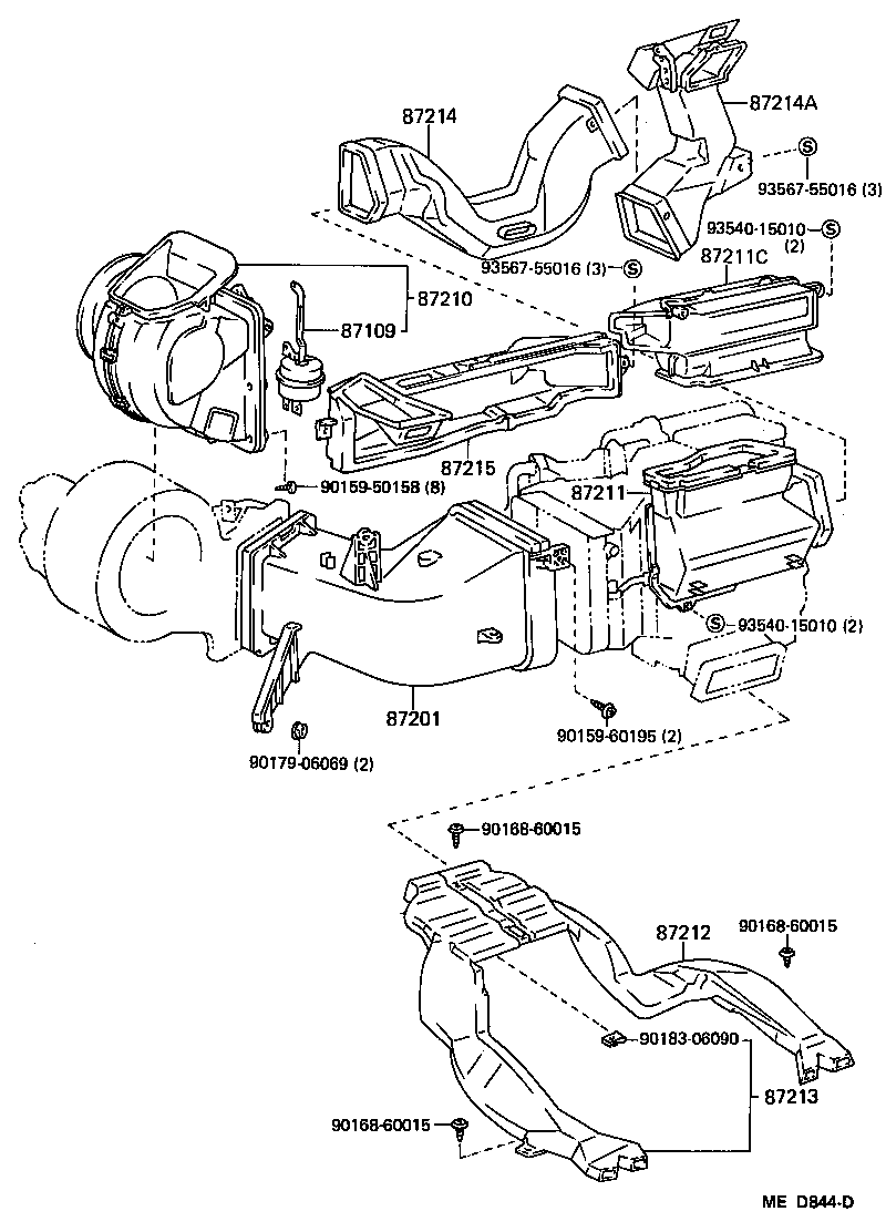 55907-30130 CABLE SUB-ASSY, TEMPERATURE DAMPER CONTROL product image