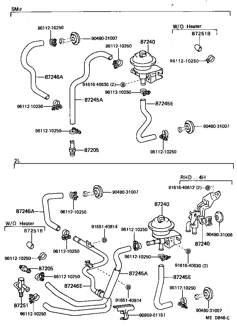 87240-30420 VALVE ASSY, HEATER WATER product image