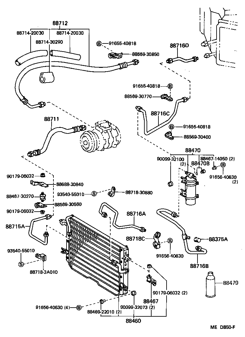 88460-30530 CONDENSER ASSY, COOLER product image