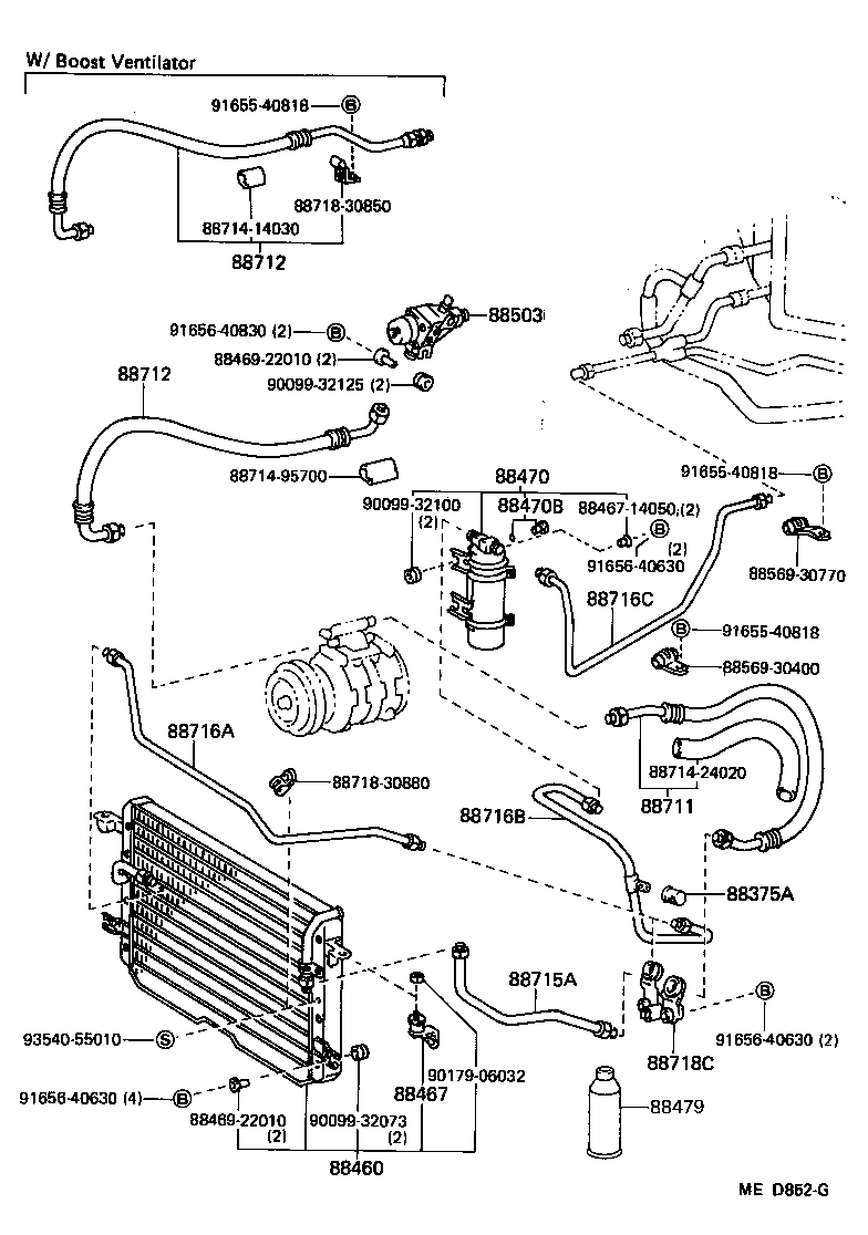 88460-30530 CONDENSER ASSY, COOLER product image