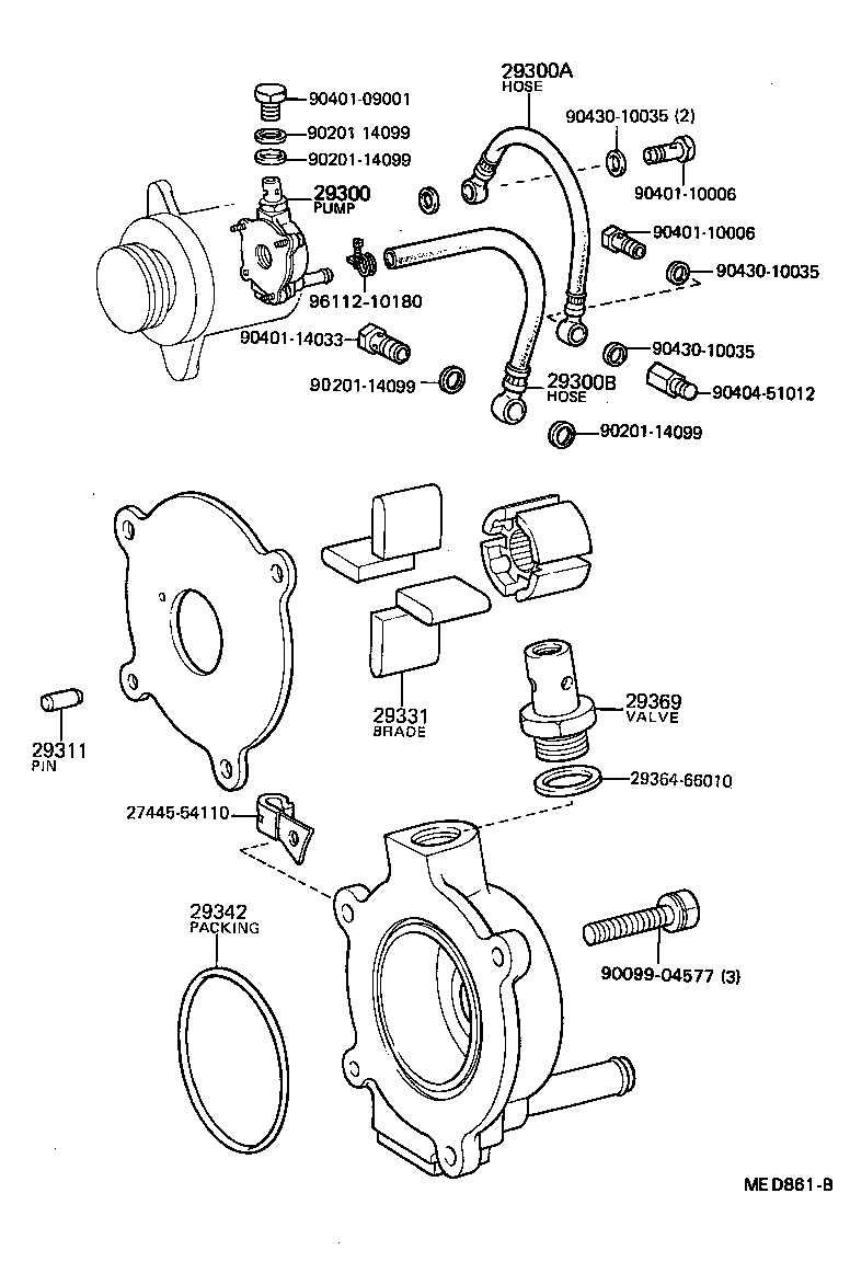 29300-54091 PUMP ASSY, VACUUM product image