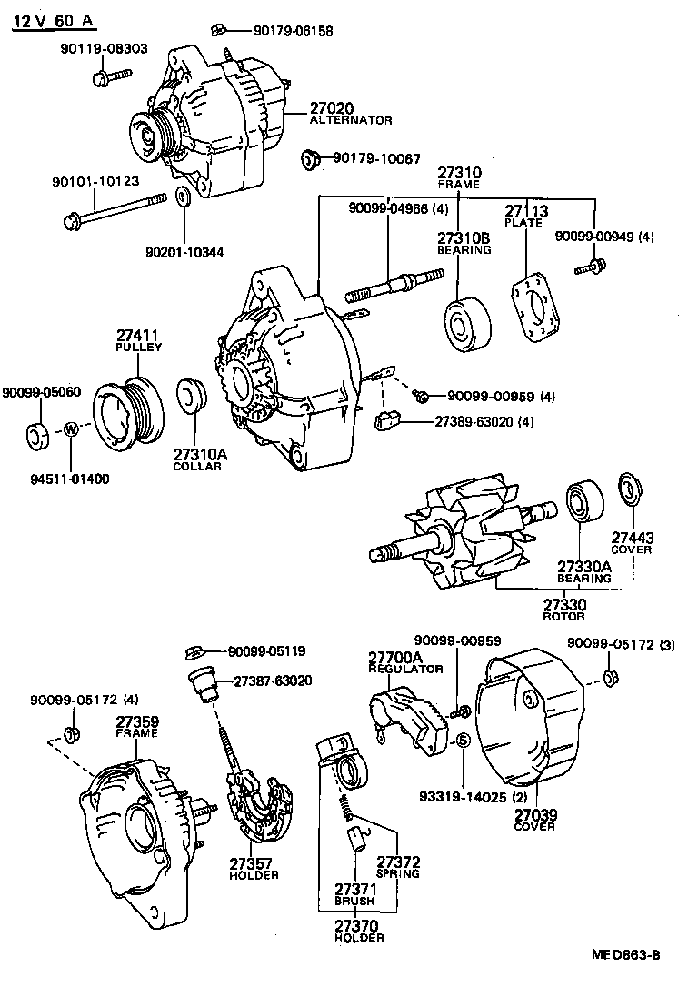 27388-64030 COVER, FRAME BRUSH product image