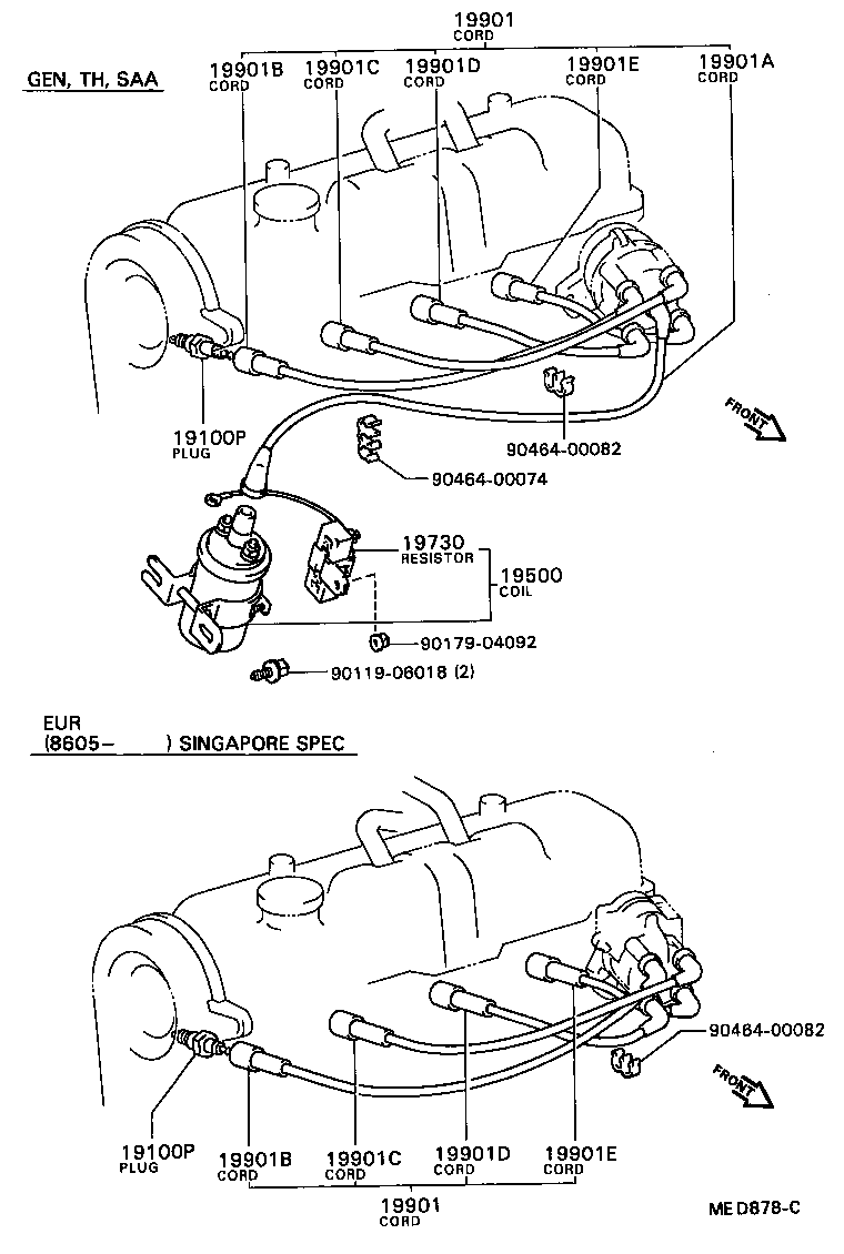 19968-63010 BRACKET, IGNITION COIL product image