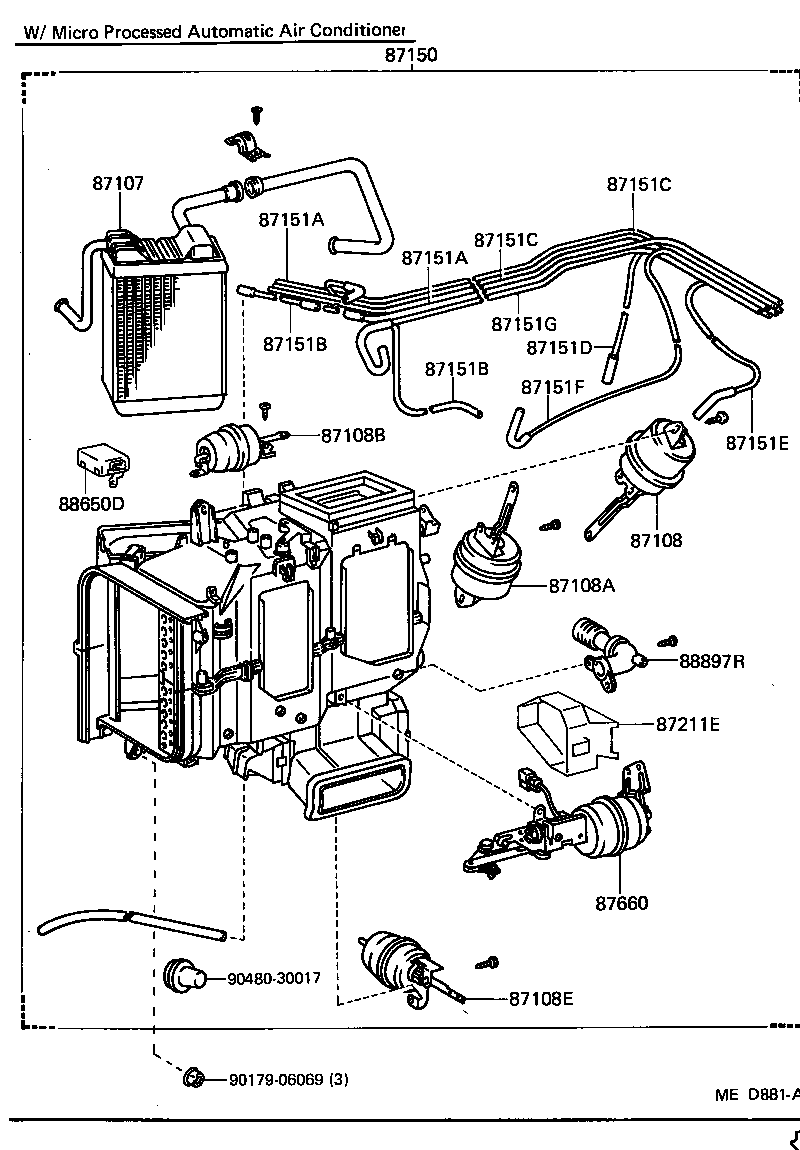 88660-30360 SERVO ASSY, AIR CONDITIONER product image