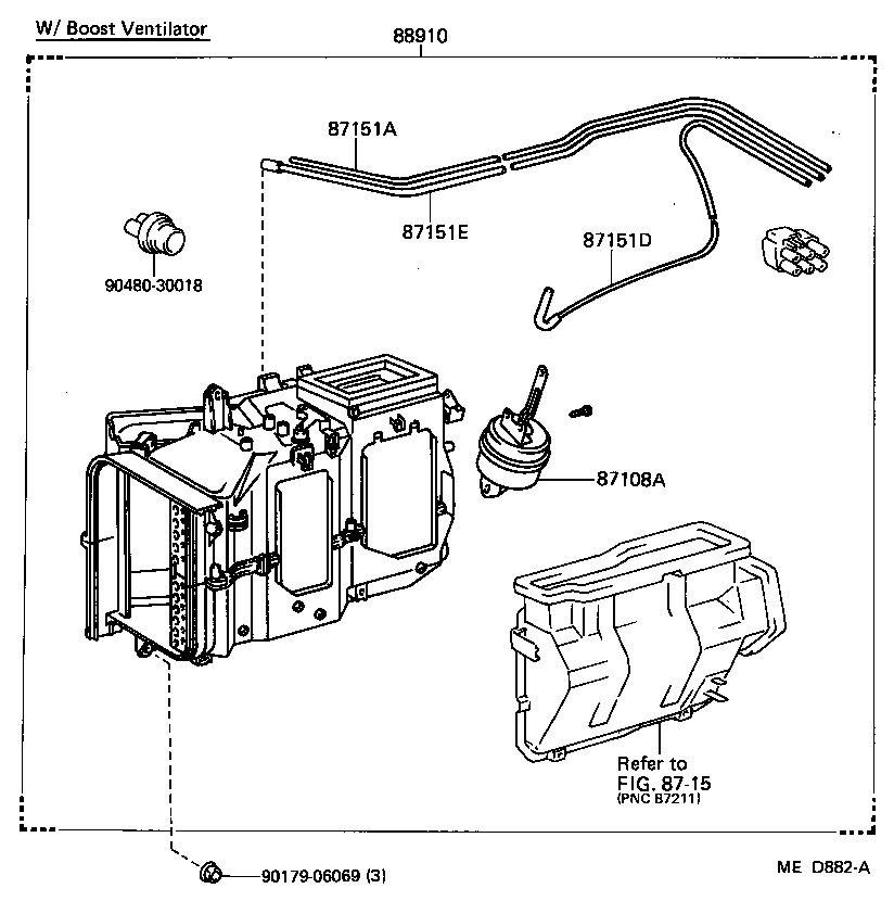 87107-30360 UNIT SUB-ASSY, HEATER RADIATOR product image