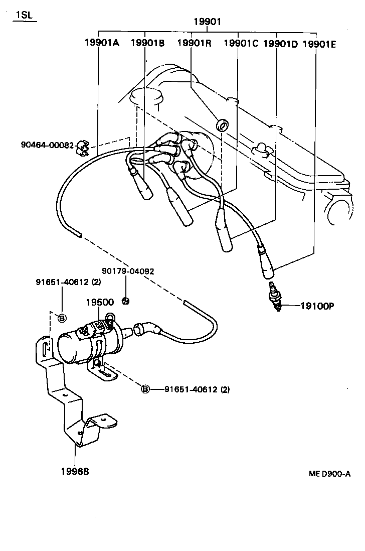 19968-63010 BRACKET, IGNITION COIL product image