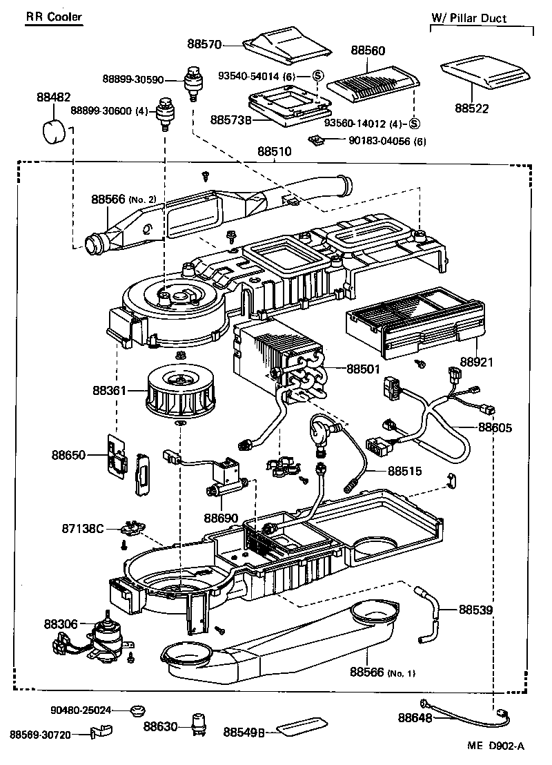 88608-30481 HARNESS SUB-ASSY, COOLER WIRING, NO.1 product image