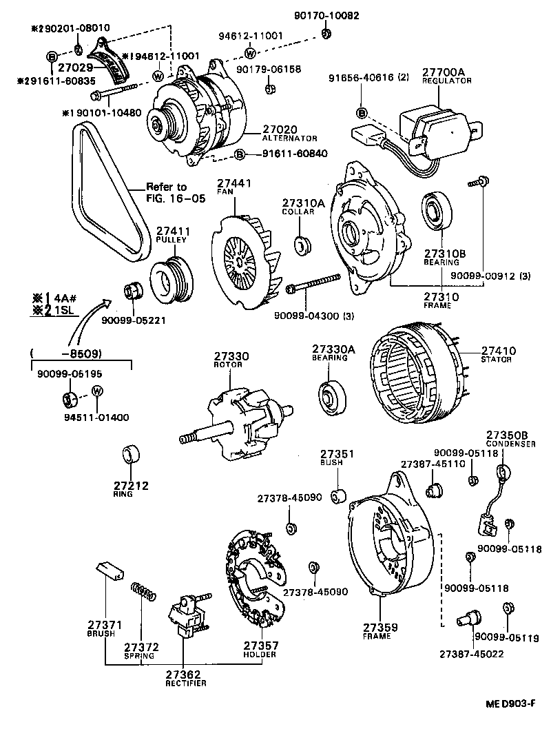27411-63030 PULLEY, ALTERNATOR product image