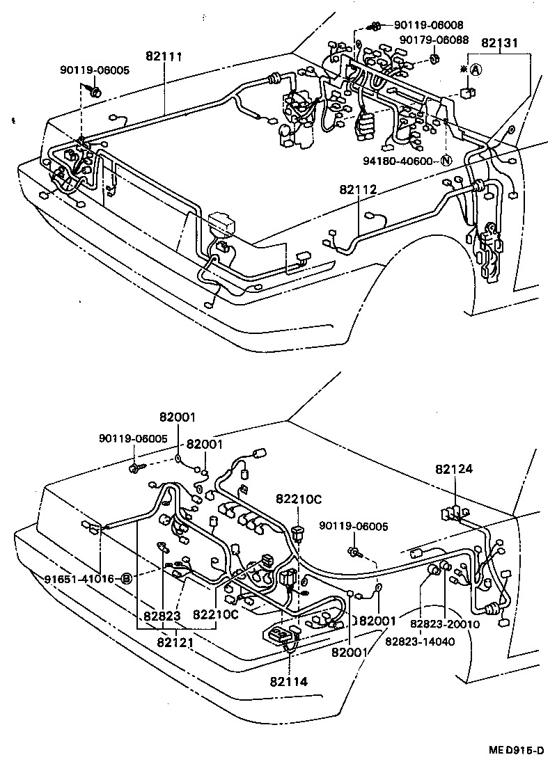 82121-20051 WIRE, ENGINE product image