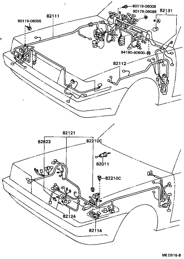 82121-20051 WIRE, ENGINE product image