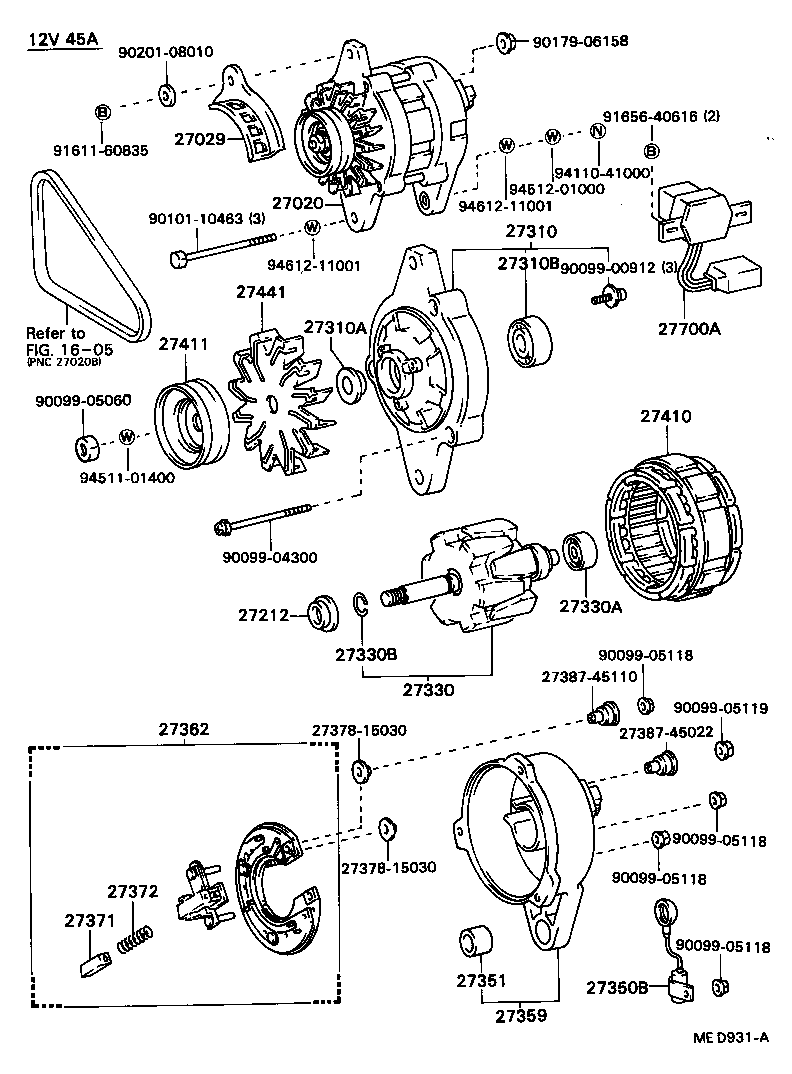 27411-63030 PULLEY, ALTERNATOR product image