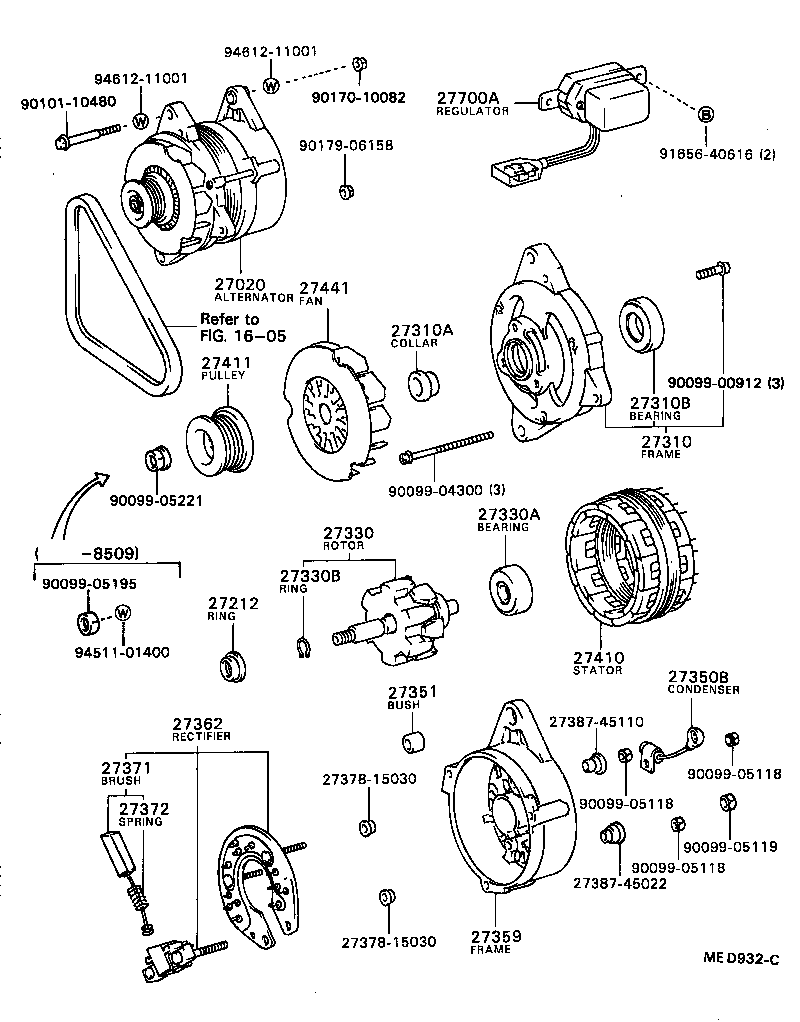 27411-63030 PULLEY, ALTERNATOR product image